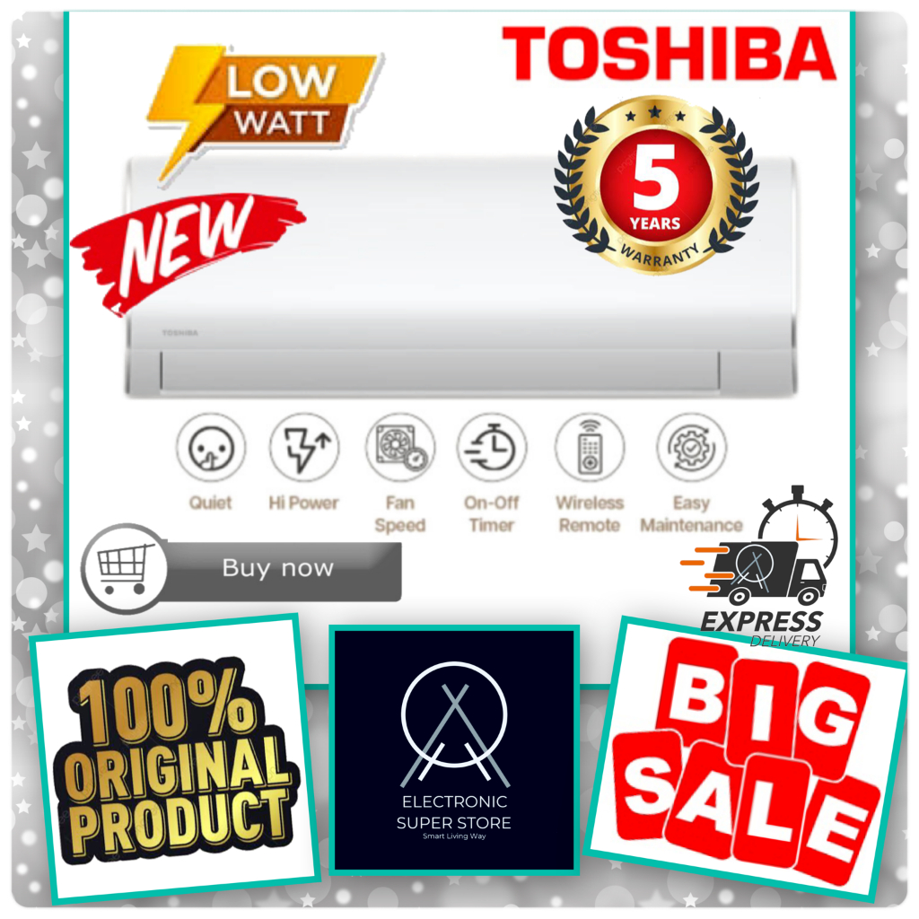 AC TOSHIBA RAS10B2KG RAS-10B2KG 10B2KG RAS10 ECO SUPER LOW WATT STANDARD 1 PK TURBO COOLING TOSHIBA 