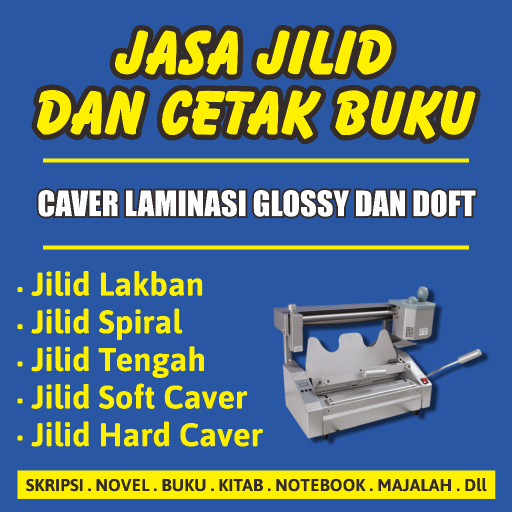 

JILID SPIRAL, JASA JILID PROPOSAL, LAPORAN, TUGAS AKHIR DLL
