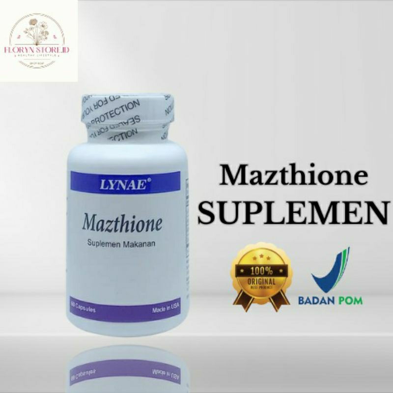 MAZTHIONE Glutathione Lynae Whitening Suplement dan Antioksidan BPOM