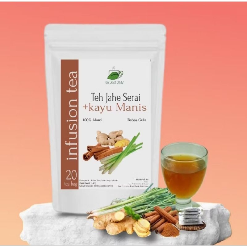

TEH JAHE, SERAI + KAYU MANIS / GINGER ( 20 tea bag )