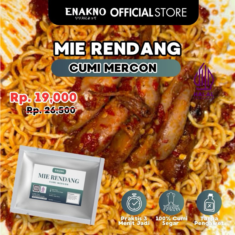 

[ENAKNO] Mie Rendang Cumi Mercon