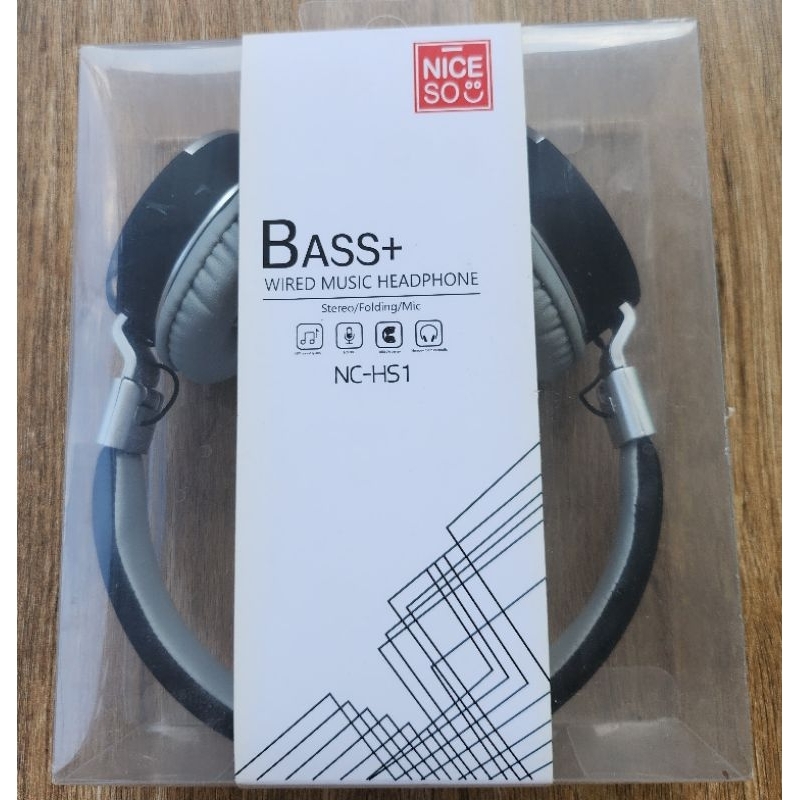 Headphone Headset Niceso NC-HS1 Original Black Grey