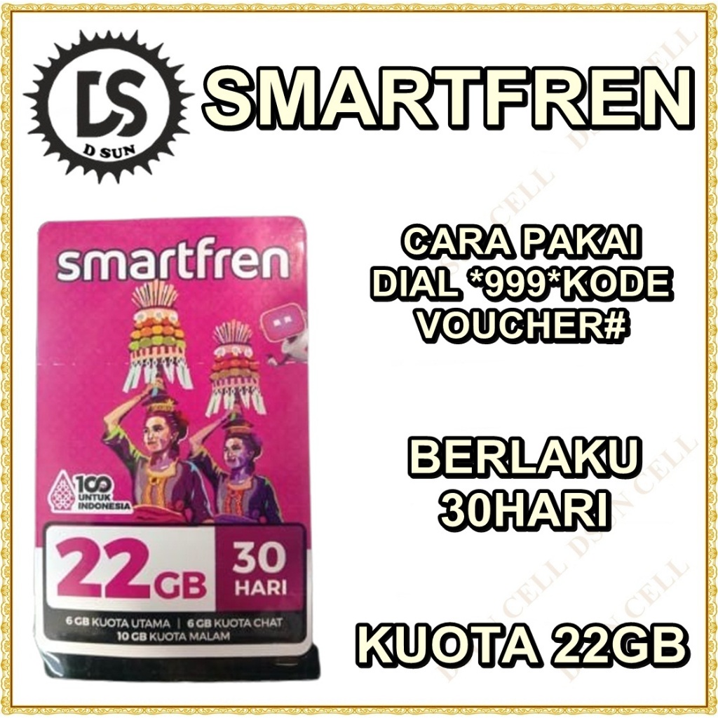Voucher kuota smartfren 22gb 30hari