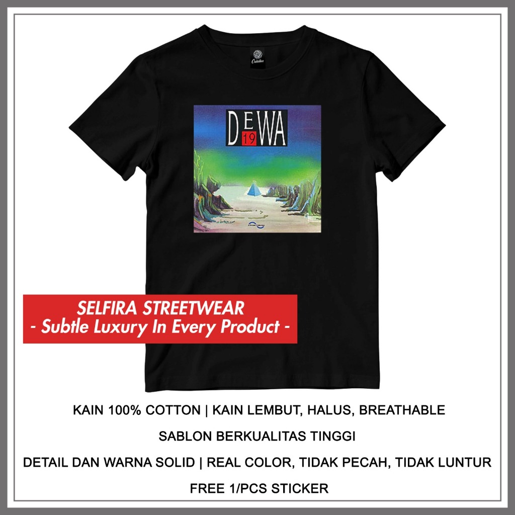 Kaos Distro Dewa 19 - Kaos Album Dewa 19 Pertama