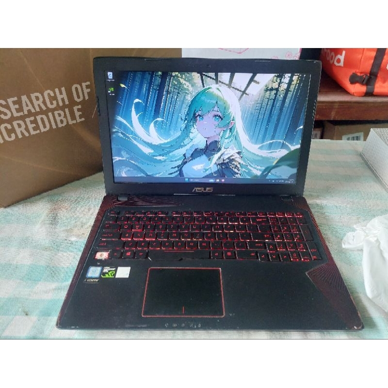 laptop gaming Asus tuf fx553vd i7 7700hq GTX 1050 ram 8gb SSD 256