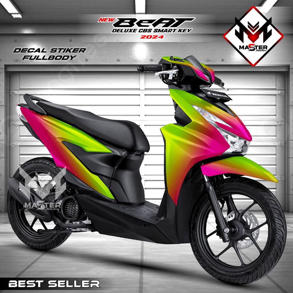 TERBARU Decal Beat Deluxe Street 2024 2025 Full Body - Stiker Skotlet Modifikasi Variasi Beat FI CBS