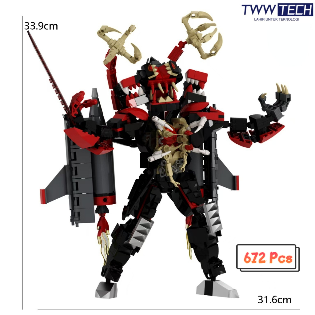 TWW Skibidi Toilet/Titan TV Man/Titan TV Man Murah/Titan TV Man Upgrade/Model Building Blocks