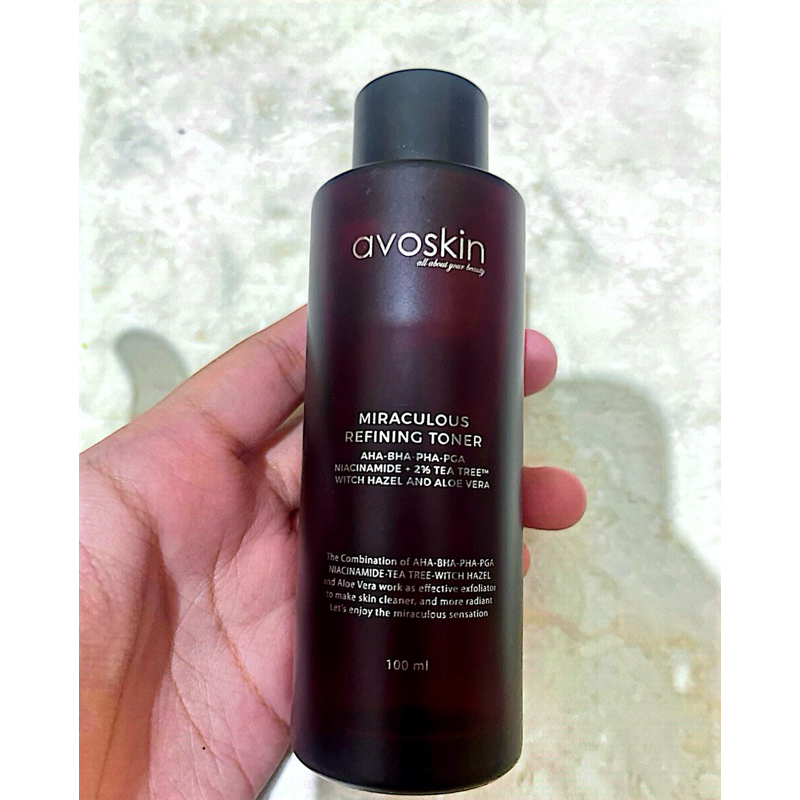 Preloved Toner Avoskin Miraculous Refining 100ml-AHA BHA PHA-Eksfoliasi Kulit