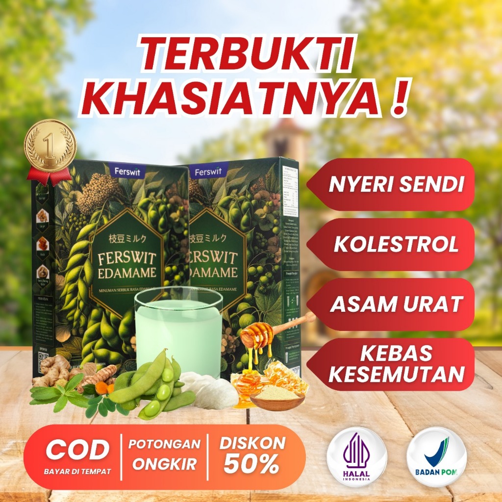 

Ferswit Susu Bubuk Edamame Jepang Murni Untuk Masalah Tulang & Nyeri Sendi [GMV]