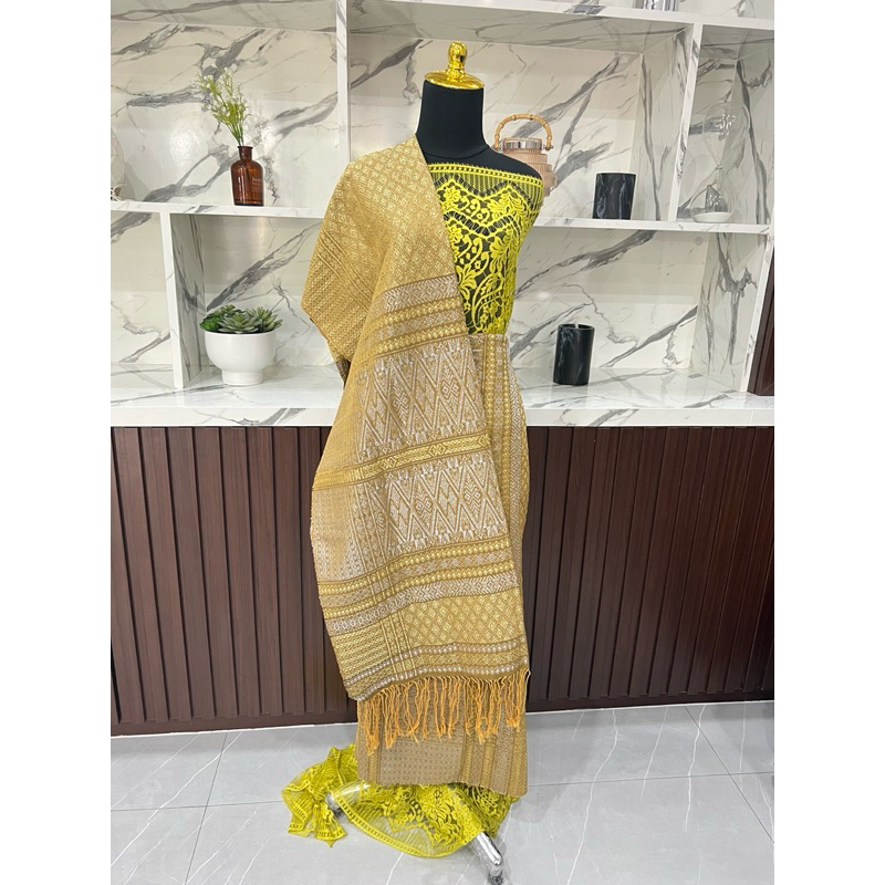 Tumtuman Pengantin FULL KRISTAL GOLD Songket Batak