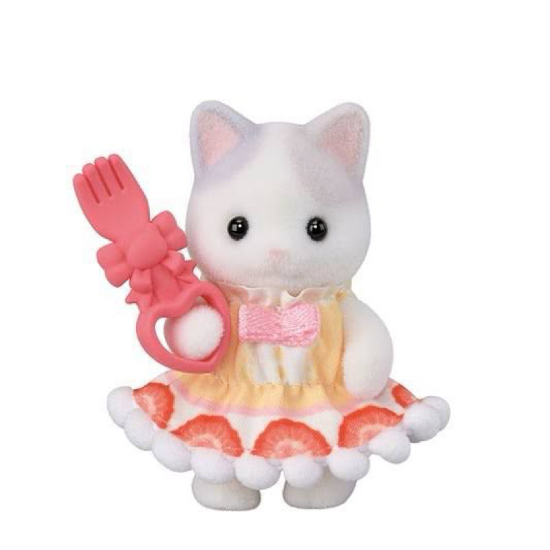 sylvanian family latte cat fork
