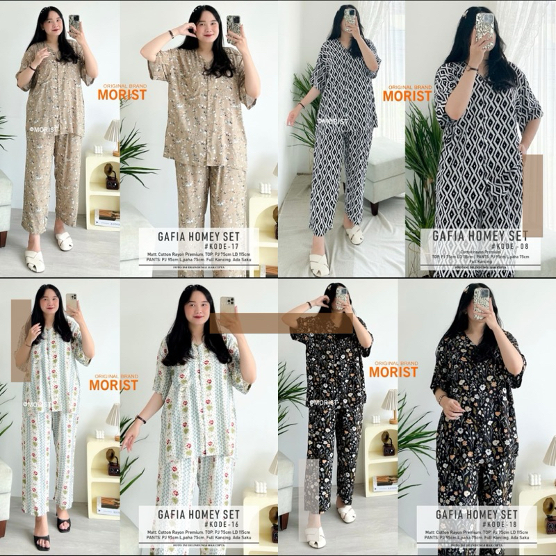 SETELAN MOTIF LENGAN PENDEK ORI MORIST