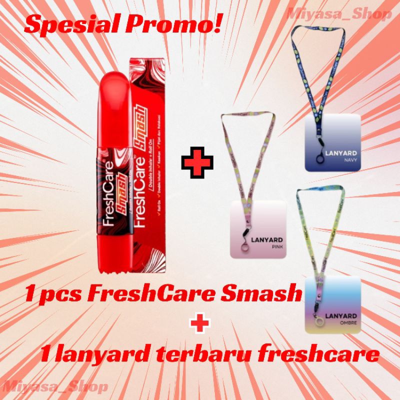 FRESHCARE SMASH + GANTUNGAN LANYARD TERBARU | FreshCare Smash Fruity | FreshCare Smash inhaler