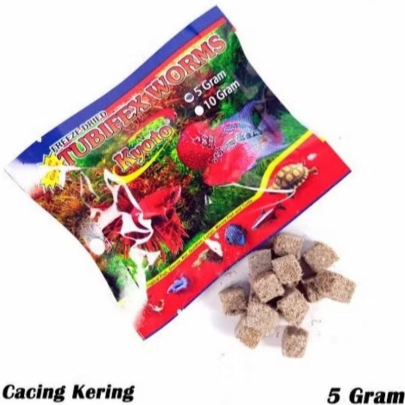 Cacing Sutra Kering Tubifex Worms Kyoto 5gr Cacing Beku Kering Caker