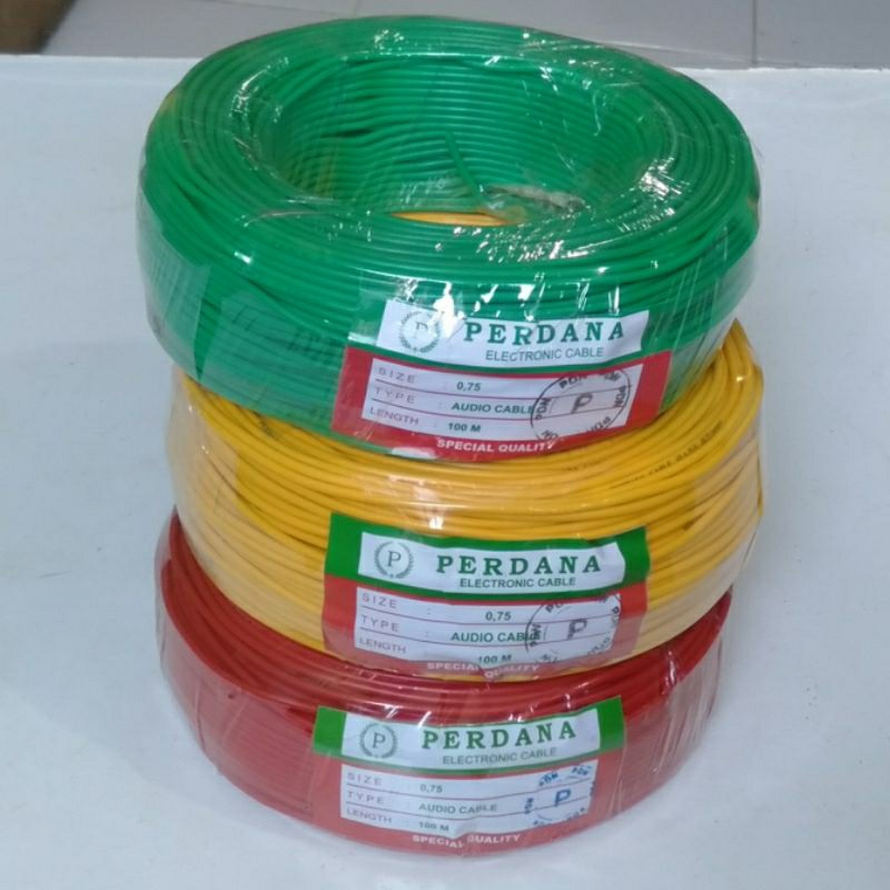 kabel serabut 0,75mm perdana/kabel audio ecer