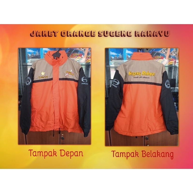 Jaket Bus Sugeng Rahayu Orange Patas