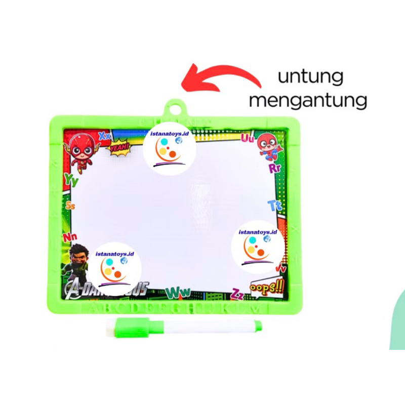 

Mainan Papan tulis Karakter Whiteboard Spidol