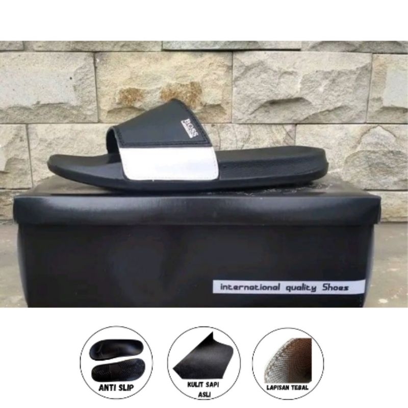 SANDAL SLOP/SLIP ON PRIA KULIT ORIGINAL
