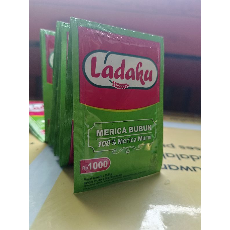 

LADAKU bumbu masak 100% merica murni sachet 2.5g renceng isi 12 sachet