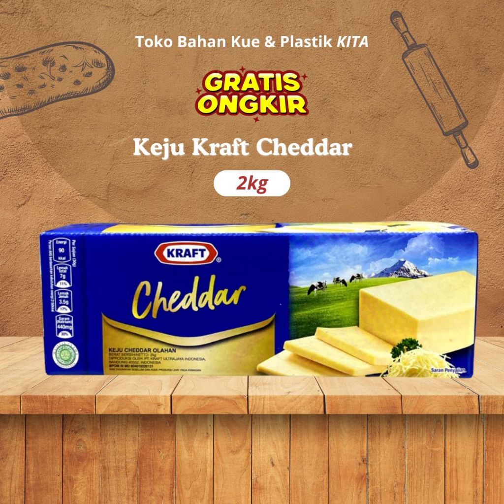 

Keju Kraft Cheddar (2kg)