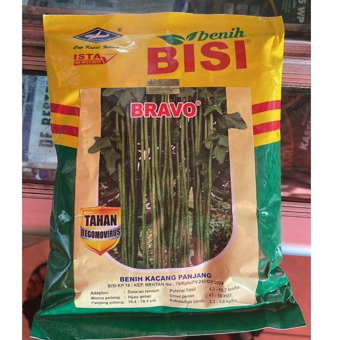 Benih Kacang Panjang Bravo 500gr Cap Kapal Terbang
