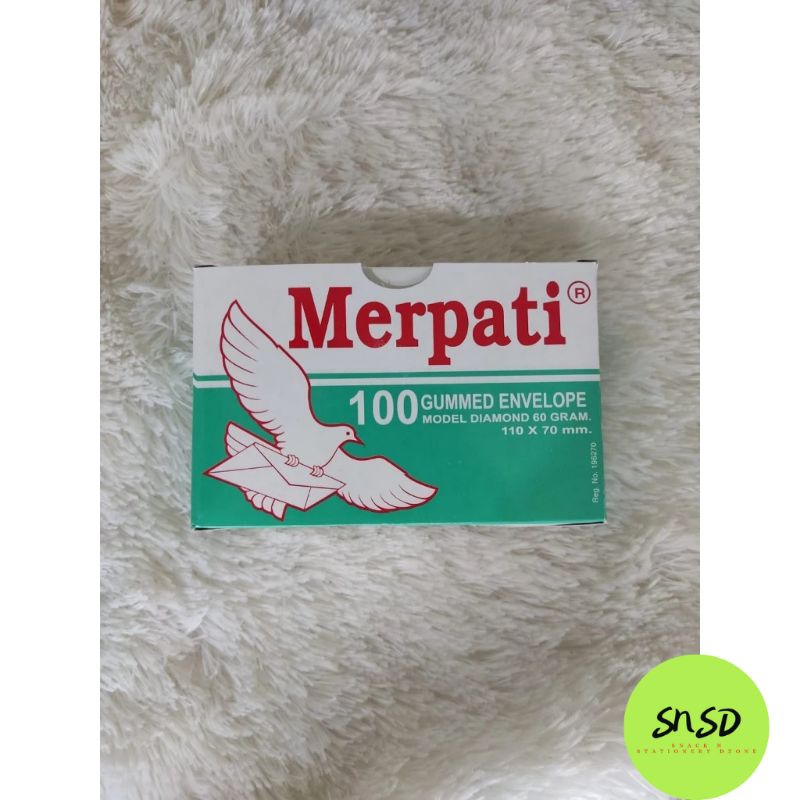 

Amplop merpati kecil hijau 60 gram 110x70mm