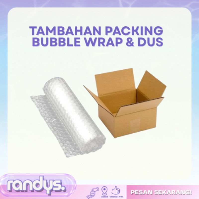 

TAMBAHAN PACKING BUBBLE WRAP DAN ATAU KARDUS