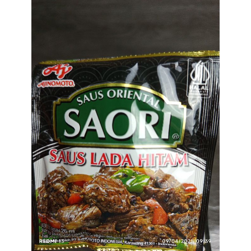 

SAORI SAUS ORIENTAL saset 1renceng 10pcs