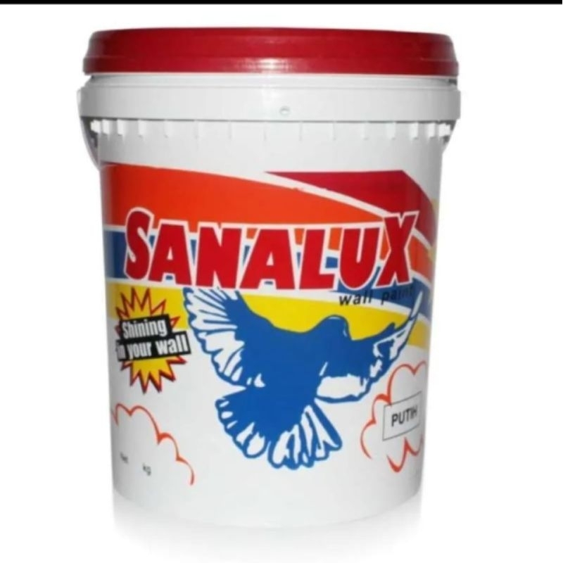Cat tembok sanalux 22kg warna putih