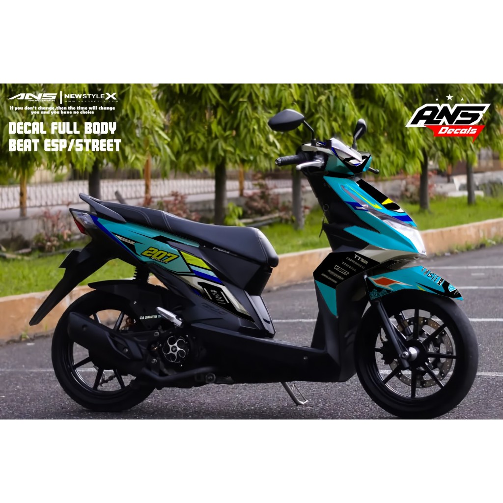 Decal Stiker Full Body Honda Beat Esp Street 2017 2018 2019 Variasi Sticker Stiker Honda Beat