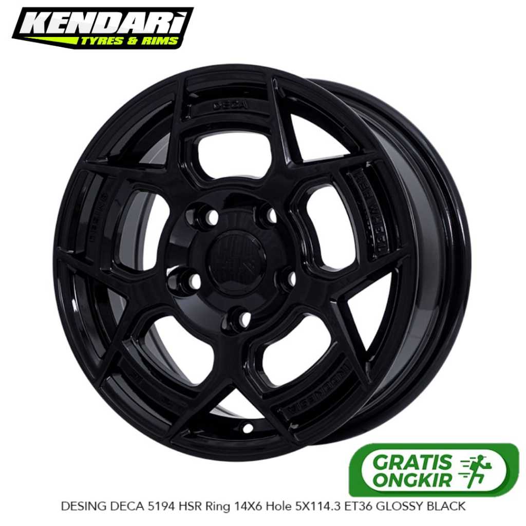 Velg HSR DECA Ring 14 Untuk Mobil Grandmax Pickup Apv Pcd 5X114,3