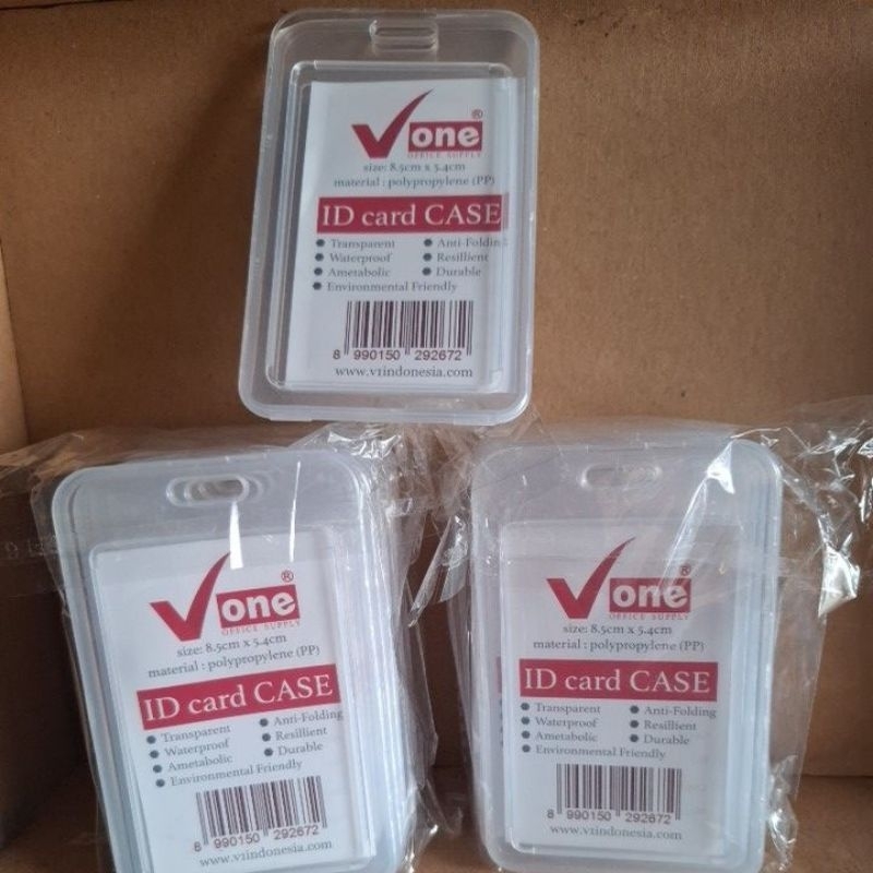 

ID card case V one material polypropylene 8.5 x 5.4cm