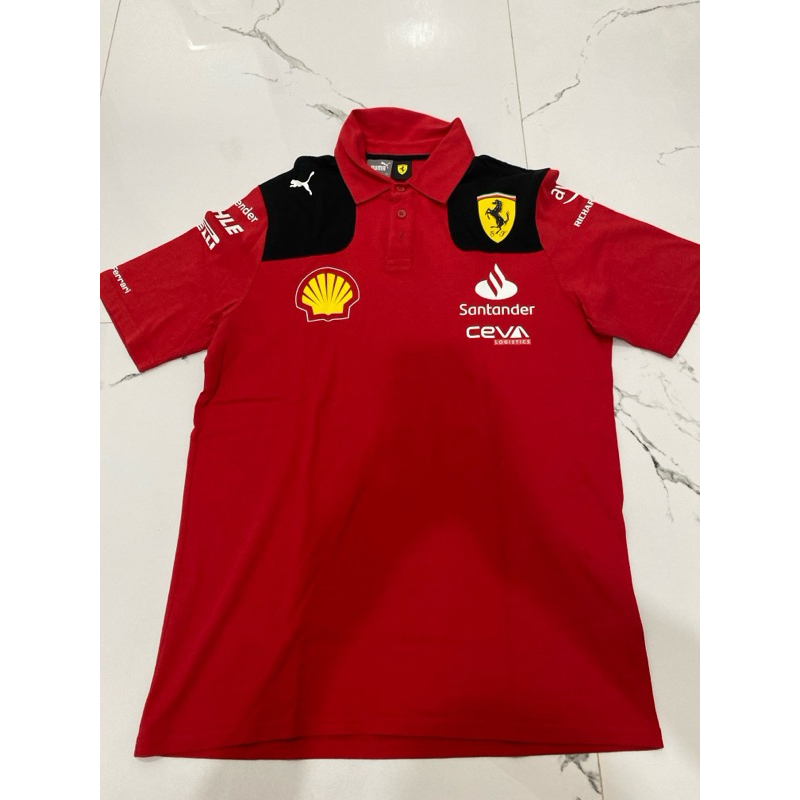 F1 Official Merch Ferrari Puma 2023 Team Polo shirt