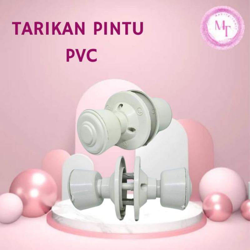 Tarikan Pintu Kamar Mandi PVC Putih