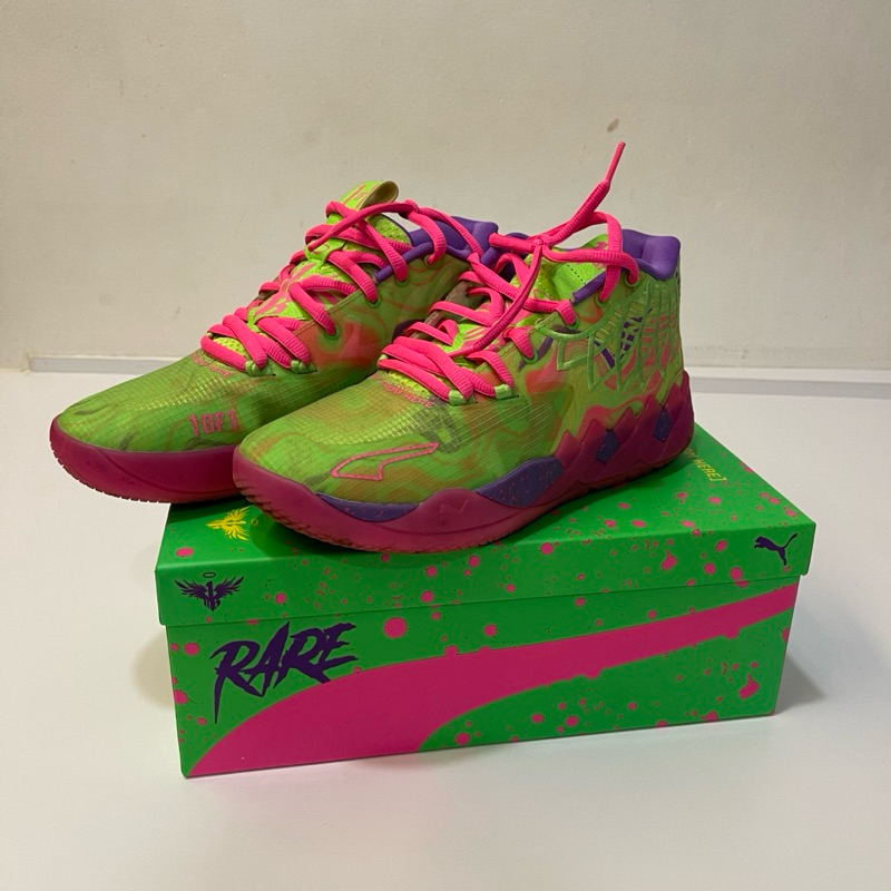 ORIGINAL PUMA LAMELO MB01 INVERSE TOXIC SIZE UK 8 42