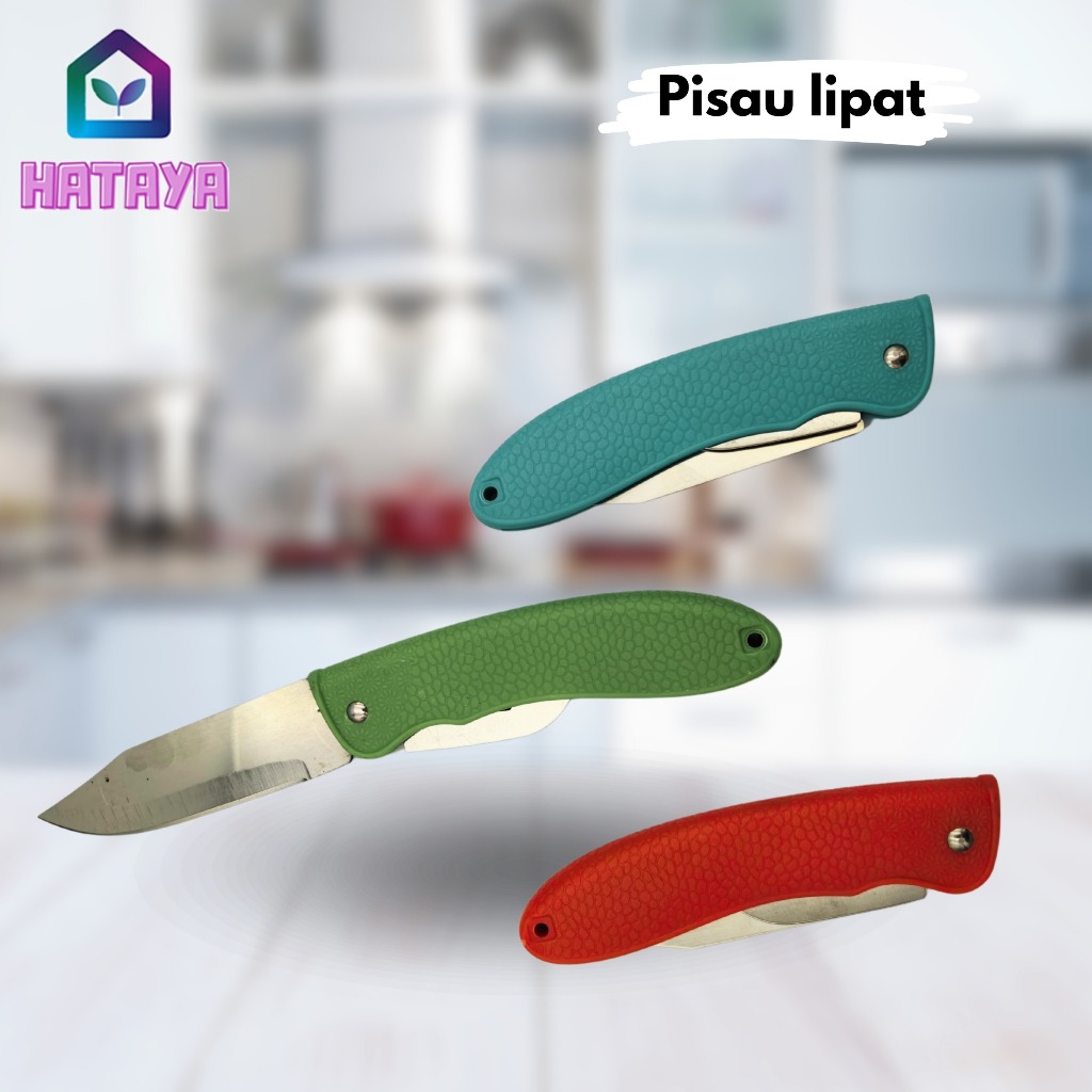 HATAYASHOP - PISAU LIPAT/PISAU LIPAT WARNA/PISAU LIPAT SERBAGUNA/PISAU LIPAT MULTIFUNGSI/PISAU JELAJ