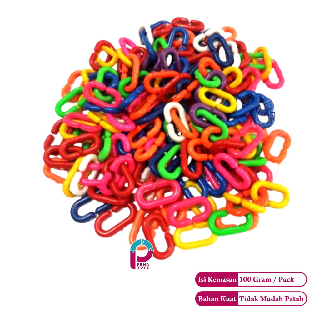 Mainan Edukasi Anak Meronce Rantai