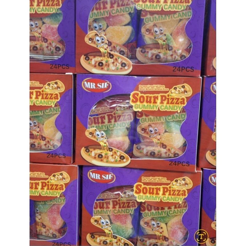 

Sour Pizza Gummy Candy 24pcs, Mr Sif, murmerrr