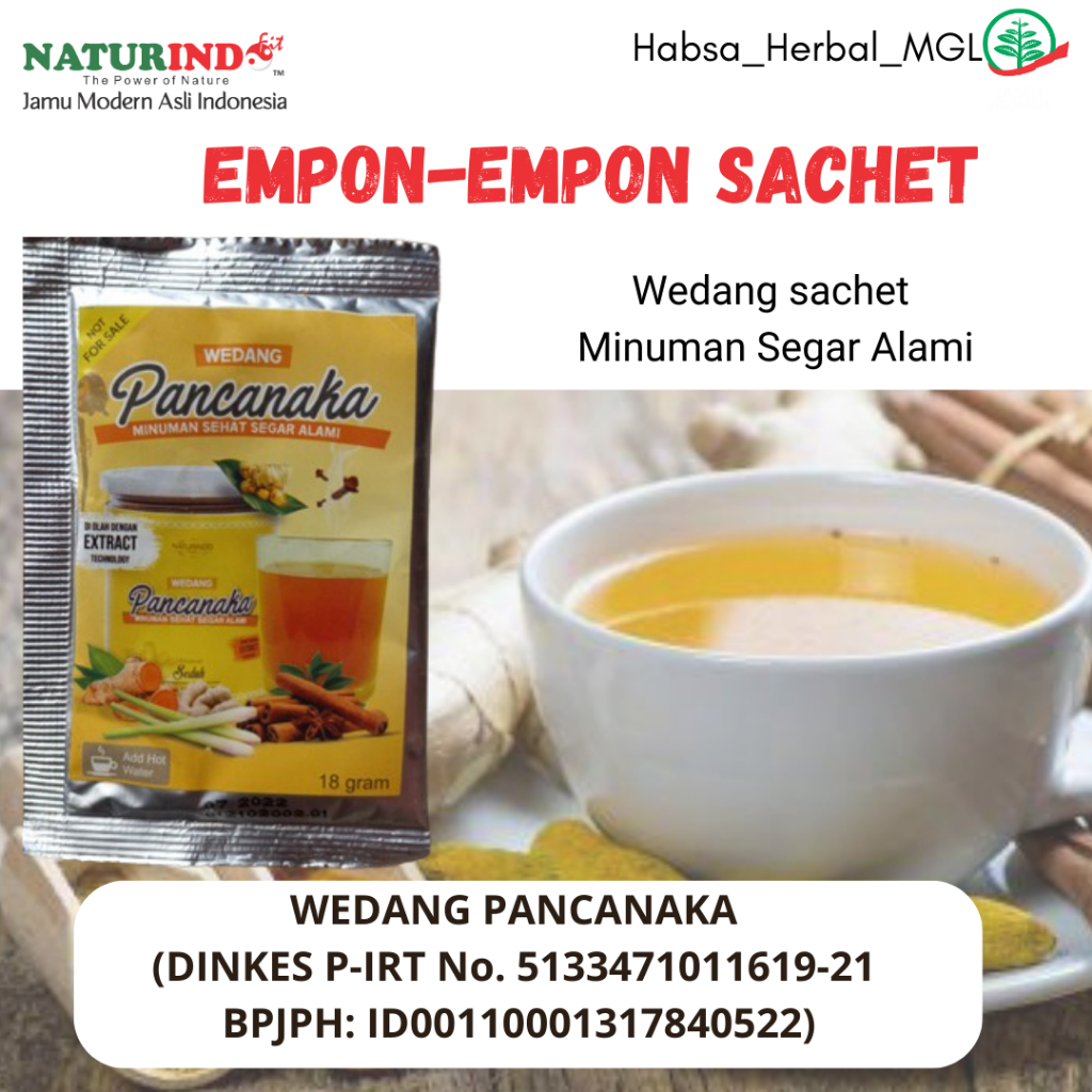 

Empon-Empon Wedang Pancanaka Minuman Sehat Sekar Kedaton Sachet 18 Gram