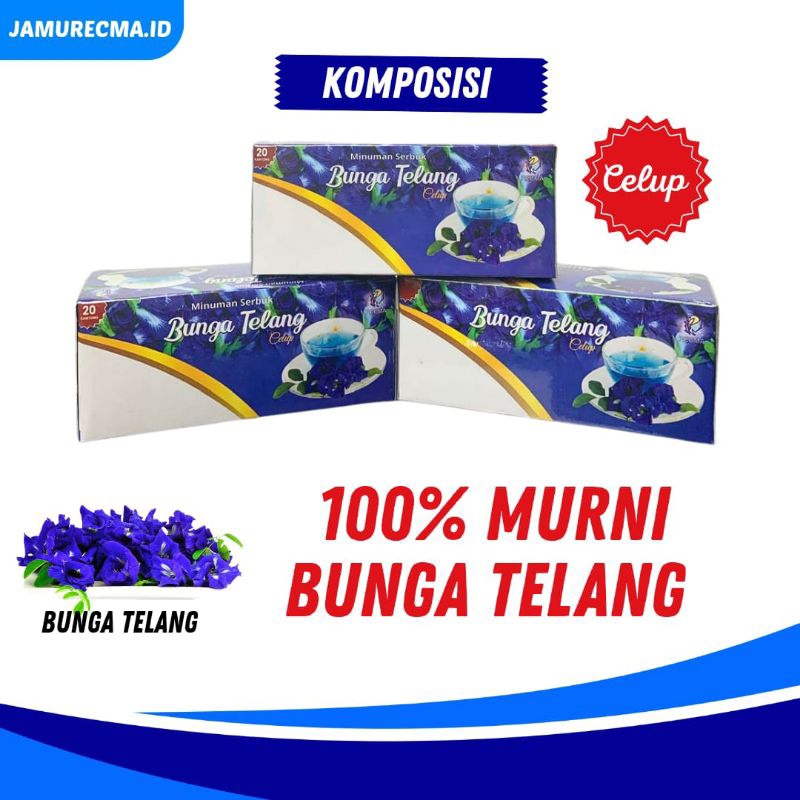 

Teh Bunga Telang isi 20 kantong atasi min