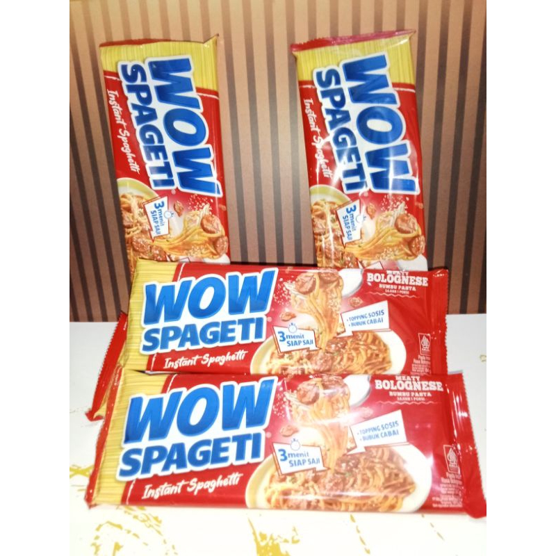 

Mie Spaghetti wow meaty bolognese 10 biji gratis 1