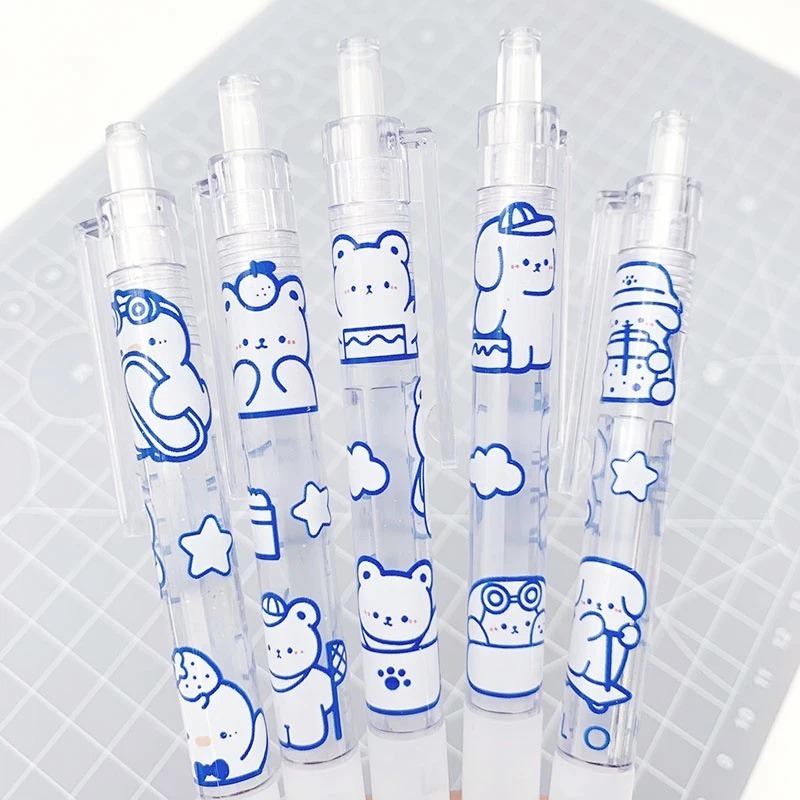 

Pulpen Lucu Motif Bear Aesthetic Pena Gel 0.5mm Warna Hitam Pen Tinta Gel Mekanik Ujung Lancip Bolpoin Cetek Cetekan Alat Tulis