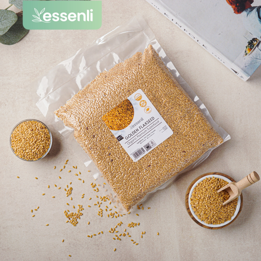 

ESSENLI Organic Golden Flaxseed 500Gr / Biji Rami