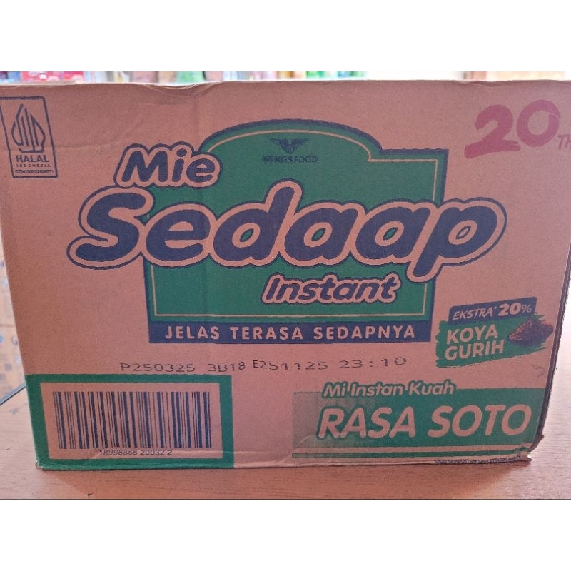 

Mie Sedaap instan Rasa Soto Dus isi 40