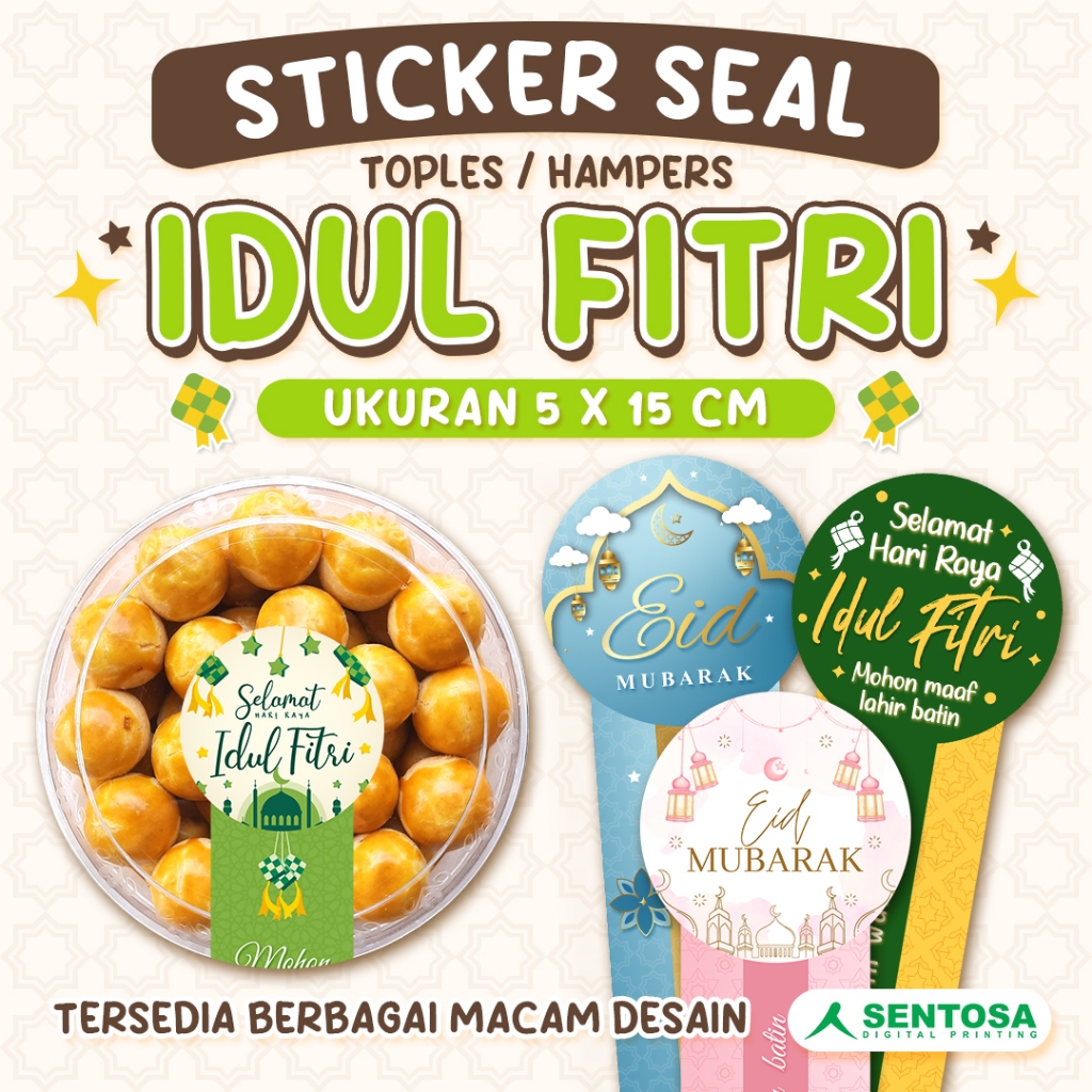 

STICKER SEAL /STICKER TOPLES KUE / EDISI LEBARAN NEW