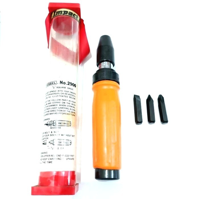 Obeng Ketok Set VESSEL Jepang 3 pcs - Obeng Ketok Set 3pcs VESSEL JAPAN 2900 - Impact Driver Set