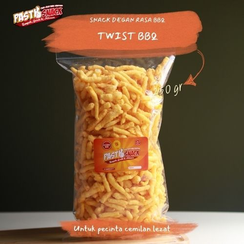 

CEMILAN ENAK TWIST BBQ 250 GRAM PASTI SNACK