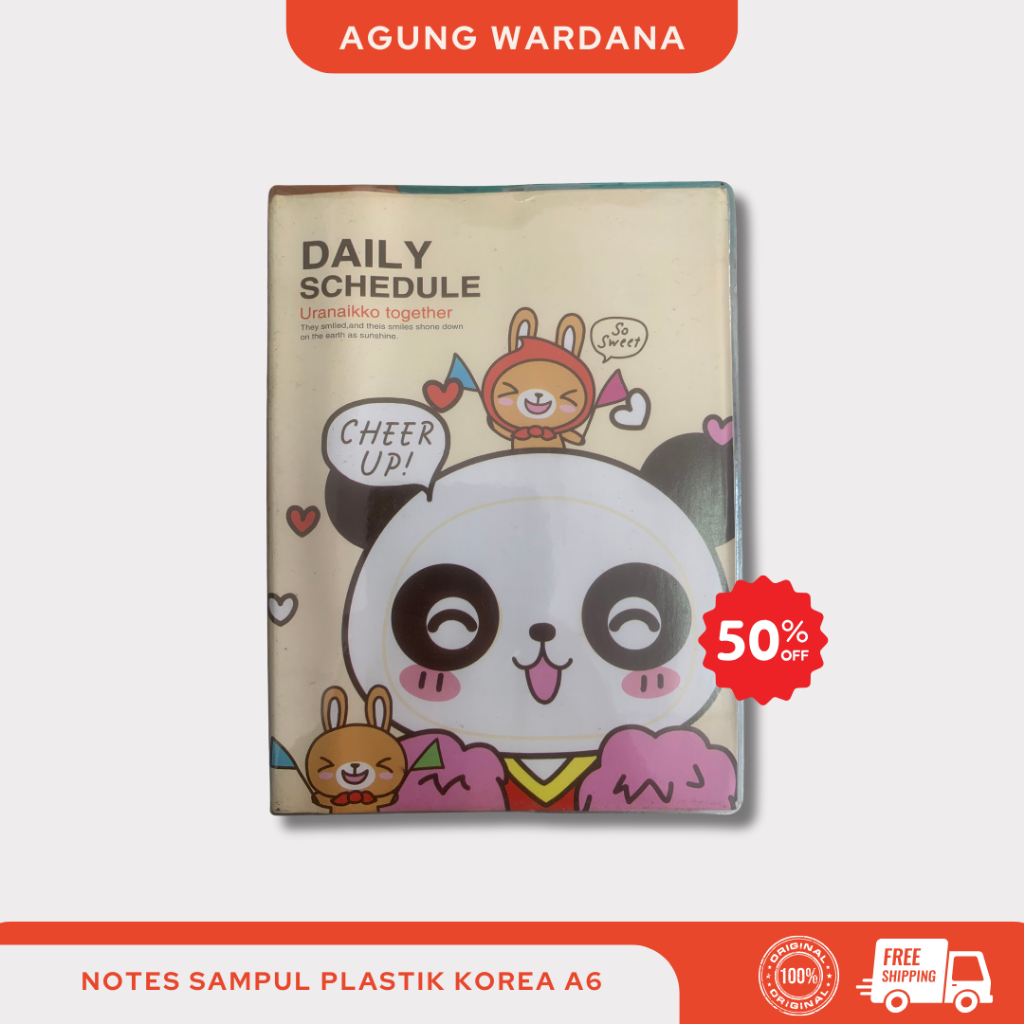 

NOTES SAMPUL PLASTIK KOREA A6