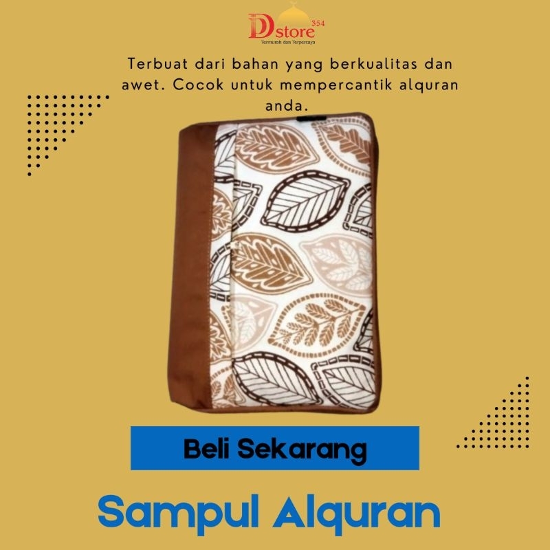 

SAMPUL/Cover Alquran Makna Besar + Saku ukuran A5, A6, B6, Hadist atau Himpunan - Sampul