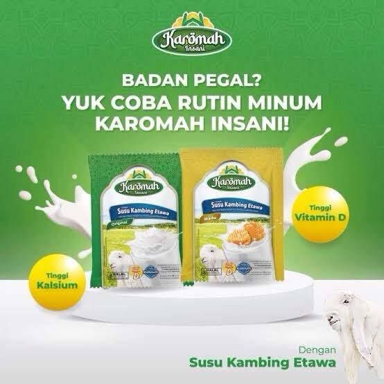 SUSU ETAWA Karomah Insani Susu Kambing Etawa / Susu Karomah Insani 10pcs